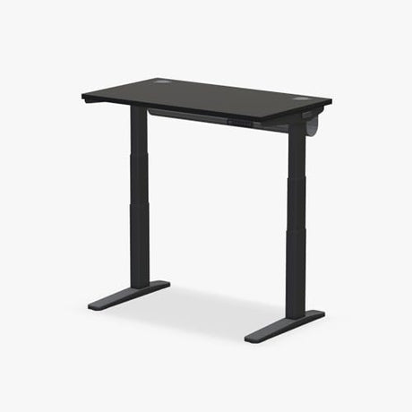 UPLIFTDESK V3 2-Leg Black Laminate Standing Desk – Adjustable Height, Advanced 1-Touch Memory Keypad, Under Desk Cable Management, Wire Grommets (Black C-Frame, 42 x 24 inch) UPLIFTDESK