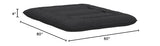 MAXYOYO Japanese Floor Mattress Futon Mattress, 4" Thicken Tatami Mat Sleeping Pad Foldable Roll Up Mat Boys Girls Dormitory Pad Kids Floor Lounger Pillow Bed, Black, Queen MAXYOYO