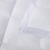 APSMILE Lightweight Down Feather Fibers Blanket, Summer Cooling Down Feather Fibers Comforter Twin Size, Ultra-Soft Breathable Thin Bed Quilt Duvet with Satin Trim(Twin, Cream White) APSMILE