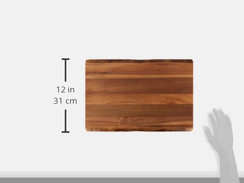 Rachael Ray Pantryware Wood Cutting Board / Wood Serving Board - 17 Inch x 12 Inch, Brown Rachael Ray