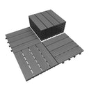 9 Pcs Interlocking Deck Tiles, 12" x 12" HDPE Outdoor Flooring HouseOfZazla