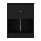 Pemberly Row 3PC Engineered Wood Dresser and Nightstands Bedroom Set in Black Pemberly Row