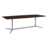 BOWERY HILL 96W x 42D Boat Shaped Conference Table in Black Walnut BOWERY HILL