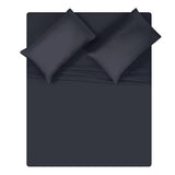 MyOwn Queen Sheet Set - Double Brushed Microfiber Bedding Set Queen, 4 Piece Deep Pocket Queen Sheet - Ultra Soft, Easy-Fit, Wrinkle Free, Quick Dry, Easy Care Queen Sheets - Charcoall Grey MyOwn