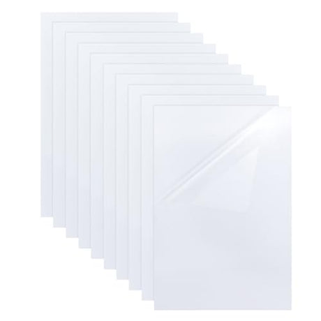 UNICRAFTALE 10 Sheet Self Stick Mounting Board 14.05"x11.02" White Picture Frame Backing Board for Cross Stitch Rectangle Photo Frame Backing for Cardmaking Embroidery Needlework Craft UNICRAFTALE