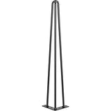 VEVOR Hairpin Table Legs 20" Black Set of 4 Desk Legs 880lbs Load Capacity (Each 220lbs) Hairpin Desk Legs 3 Rods for Bench Desk Dining End Table Chairs Carbon Steel DIY Heavy Duty Furniture Legs VEVOR