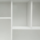 Holaki Vintage Wood Executive Computer Desk with Drawers and Bookshelf for Small Spaces Holaki