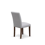 East West Furniture OXAB5-AWA-05 5 Piece Kitchen Table Set for Small Spaces Includes a Square Modern Dining Table and 4 Parson Kitchen Chairs, 36x36 Inch, Antique Walnut East West Furniture