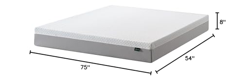 ZINUS 8 Inch Green Tea Essential Memory Foam Mattress [New Version], Full, Fiberglass Free, Medium Feel, Breathable Airflow Memory Foam, Certified Safe Foams & Fabric, Mattress in A Box ZINUS