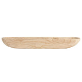 Creative Co-Op Paulownia Wood Oval Bowl | Brown | 22.75" L x 6" W x 3.25" H | Creative Co-Op