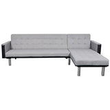 vidaXL Sofa Lounge Suite Day Bed Chaise Reclining Futon Couch L-Shape 2 Colors vidaXL
