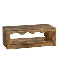 Tribesigns Rectangle Coffee Table, 47-Inch Farmhouse Coffee Tables for Living Room, 2-Tier Wooden Rectangular Accent Center Low Cocktail Tea Table with Open Storage Shelf, Rustic Brown Tribesigns