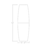 Harmony Series 12-Person Boat-Shaped Modular Conference Table with Matte Black Square Metal Bases | Scratch-Resistant Thermally-Fused Laminate | Easy to Assemble | Blonde Surfside Ash -12ft SKUTCHI DESIGNS INC.