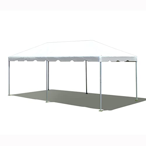 Party Tents Direct 10'x20' Weekender West Coast Tent Frame Party Tent (White) PVC Top with Storage Bag - Tents for Parties, Weddings, Birthdays, Banquets, Fiestas, Workshop, Outdoor Event Party Tents Direct