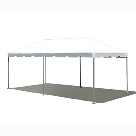 Party Tents Direct 10'x20' Weekender West Coast Tent Frame Party Tent (White) PVC Top with Storage Bag - Tents for Parties, Weddings, Birthdays, Banquets, Fiestas, Workshop, Outdoor Event Party Tents Direct