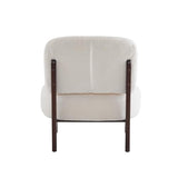 25.5 Inch Modern Boucle Lounge Chair with Solid Wood Frame, Soft and Durable Boucle Upholstery, Accent Chair,Upholstered Armchair ,Perfect for Living Room, Bedroom, or Office (1, Beige, 25.5") TEVUTEVU