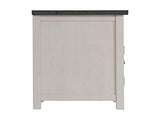 Martin Svensson Home Montery Chairside Table, White with Grey Top Martin Svensson Home