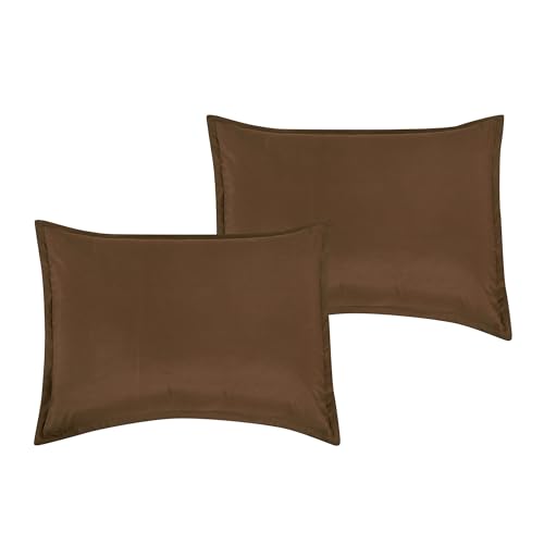 ESCA Brown Comforter with Sheets Set - 7-Piece Bed in a Bag Set Full ESCA