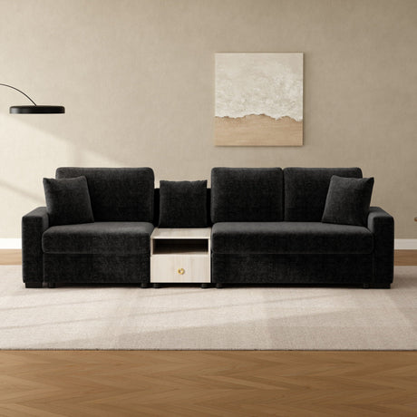 Modular Sofa Couch With Storage Armrest And Center Console HouseOfZazla