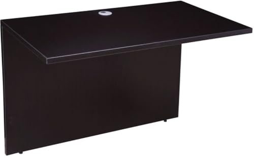Boss Office Products Holland Executive U-Shape Desk with File Storage Pedestal and Hutch, 66", Mocha Boss Office Products