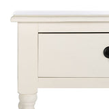 Safavieh Home Collection Athena Distressed White 2-Drawer Console Table SAFAVIEH
