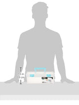 ArtBin 6937AG Essentials Lift-Out Tray Box, Portable Art & Craft Organizer with Handle and Tray, Clear/Aqua ArtBin