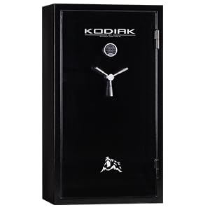 Kodiak Home Gun Safe for Rifles & Pistols | KBX5933 by Rhino Metals with New SafeX Security System | 46 Long Guns & 6 Pistol Pockets | 40 Minute Fire Protection | 395lbs Kodiak