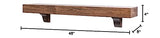 MANTELSDIRECT Mantels Direct Bedford 48 Inch Provincial Finish Floating Mantel Shelf - Modern Poplar Wood Shelf for Fireplaces, Hearths, Décor and More | Mantels Direct MANTELSDIRECT