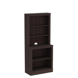 JAHRSTIM Dark Cherry 5-Tier Floor Standing Bookshelf for Home and Office Storage JAHRSTIM