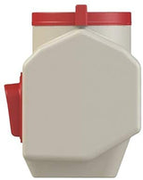 OverEZ Chicken Feeder - Holds 50 Pounds of Feed - Inside or Outside Hen Coop - Large Gravity Fed Automatic Poultry Dispenser - No Waste Rainproof Design OverEZ Chicken Coop