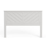 Glenwillow Home LaFerme Queen Size Wood Panel Headboard in Gloss White Glenwillow Home