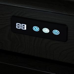 XM-ICE Tilt Out Trash Cabinet with Quick Installation and Deodorising Function, Wooden Trash Kichen Cabinet Holds Up to 2x13 Gallons Bins, Freestanding Trash Cabinet, Black XM-ICE