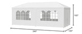BBBuy 10’X20’ Outdoor Canopy Tent Camping Gazebo Storage Shelter Pavilion Cater Events w/Removable Sidewalls for Backyard BBQ Camping Picnic Party Wedding Ceremony, Easy Assemble and Remove BBBuy