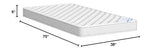 HomeLife 6 Inch Twin Mattress - Medium Firm Innerspring Support with Tight Top - Memory Foam & Polyester Cover – Lightweight - Easy Setup - Twin Mattress in a Box - White HomeLife