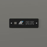 AFI, Northfield Murphy Bed Chest Twin XL with 6" Mattress, Storage Drawer & Built-in USB Charger, Grey AFI