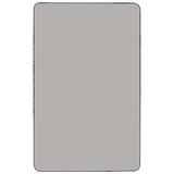 Flash Furniture Wren 30''W x 60''L Rectangular Grey HP Laminate Activity Table - Standard Height Adjustable Legs Flash Furniture