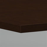 Pemberly Row Boat Shaped Conference Table with Wood Base in Cherry Pemberly Row