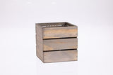 Wood Planter Box with Wine Crate Styled, 5 Inch Square, Rustic Barn Wood, Plastic Liner, Wedding Flowers Holder, Home and Venue Decor, (5x5 Wine Crate Set of 4) Collection by Tiffany