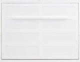 MERITLINE Queen Horizontal Murphy Bed,Wood Space-Saving Folding Farmhouse Murphy Bed Cabinet for Adults,No Box Spring Needed (Queen,White) MERITLINE