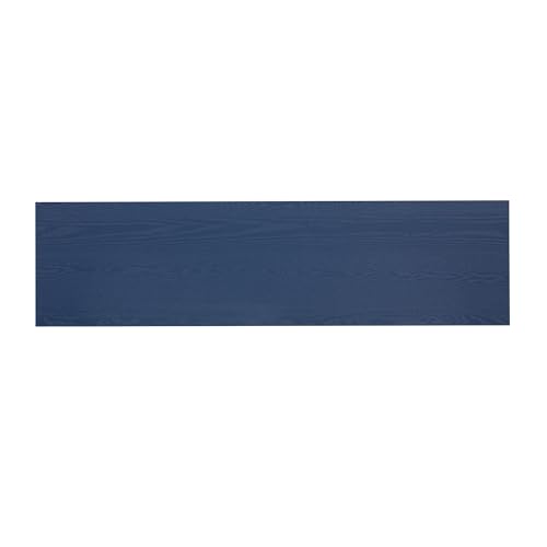 Knocbel Entryway Console Table with Curved Design and Ash Veneer, Modern Sofa End Tables with Top Bottom Shelf for Living Room Hallway, 15.7" D x 60" W x 31.5" H Navy Blue Knocbel