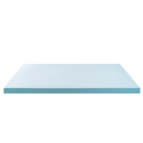 ZINUS 3 Inch Green Tea Cooling Gel Memory Foam Mattress Topper, Smaller, More Convenient WonderBox Packaging, Cooling Gel Foam, CertiPUR-US Certified, Full ZINUS