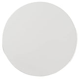 SAFAVIEH Outdoor Collection Vikki Modern Ivory Concrete Accent Table (Fully Assembled) VNN1040B SAFAVIEH