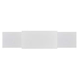 SEI Furniture Gallatin Faux Stone Electric Fireplace with Bookcases, New White SEI Furniture