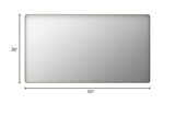 LOAAO 55”X30” Gold Bathroom Mirror, Rounded Rectangle Gold Frame Mirror, Brushed Gold Bathroom Vanity Mirror Wall-Mounted, Anti-Rust, Tempered Glass, Hangs Horizontally or Vertically LOAAO