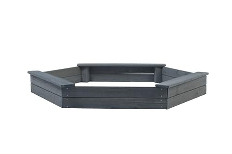 Jack & June Hexagonal Cedar Sand Box Playset Jack and June