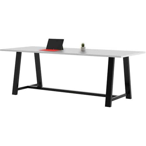 Pemberly Row 3.5 x 9 FT Conference Table in Fashion Grey - Standard Height Pemberly Row
