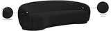 Meridian Furniture 693Black-S Hyde Collection Modern | Contemporary Boucle Fabric Upholstered Sofa, Black, 89.5" W x 38" D x 27.5" H Meridian Furniture