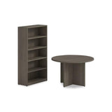 Alera Seville Round Conference Table, Round, 48" Diameter, Walnut Alera