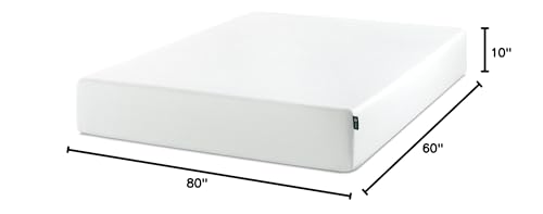 ZINUS 10 Inch Green Tea Memory Foam Mattress [New Version], Queen, Fiberglass free, Medium Firm Feel, Zoned Pressure Relief, Certified Safe Foams & Fabric, Mattress in A Box Zinus