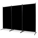 JVVMNJLK Indoor Room Divider, Portable Office Divider, Room Divider Wall Screen 3 Panel, Folding Partition Privacy Screen Walls Dividers for Room Separator 102" W x 71.3" H,Black JVVMNJLK